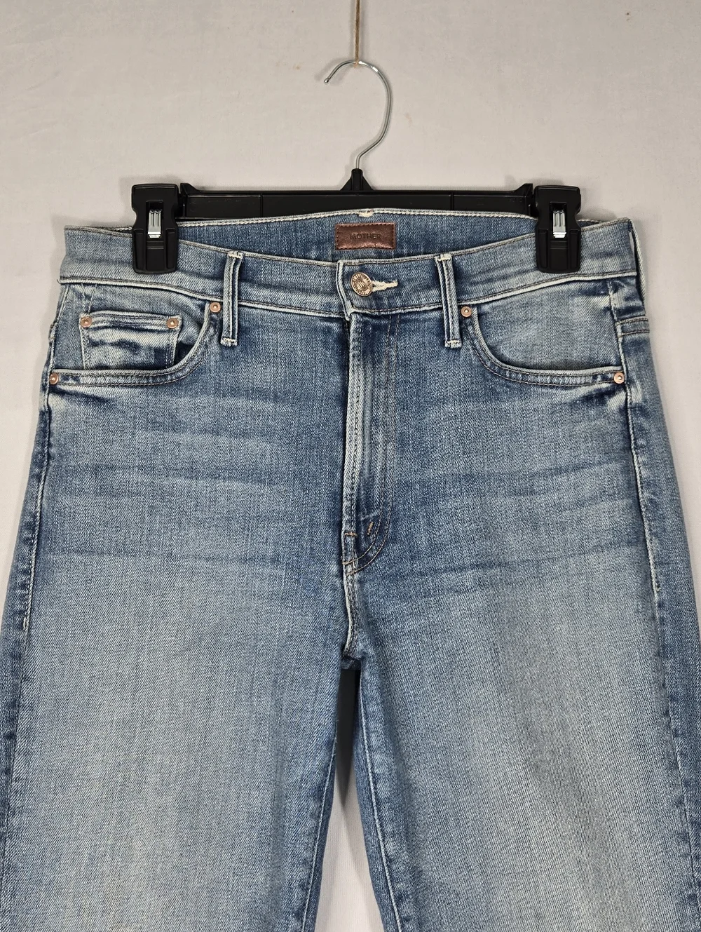 MOTHER The Insider Ankle Crop Jean Size 29 Mid-rise Straight Fit - Picture 4 of 16